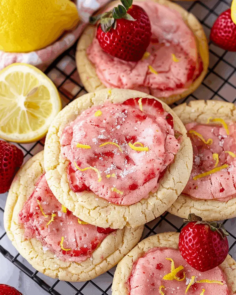 Strawberry Lemonade Cookies