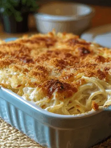 Baked Cream Cheese Spaghetti Casserole