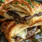 Black Garlic Butter Steak & Brie Croissant Melt