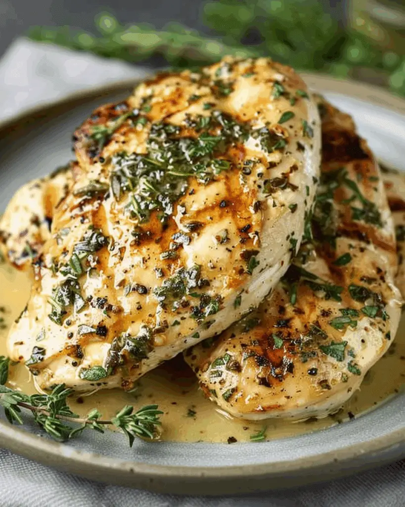Chicken in Boursin Sauce with Garlic and Fine Herbs