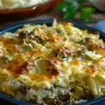 Creamed Cabbage and Ground Beef Casserole