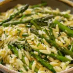 Garlic Butter Asparagus Orzo