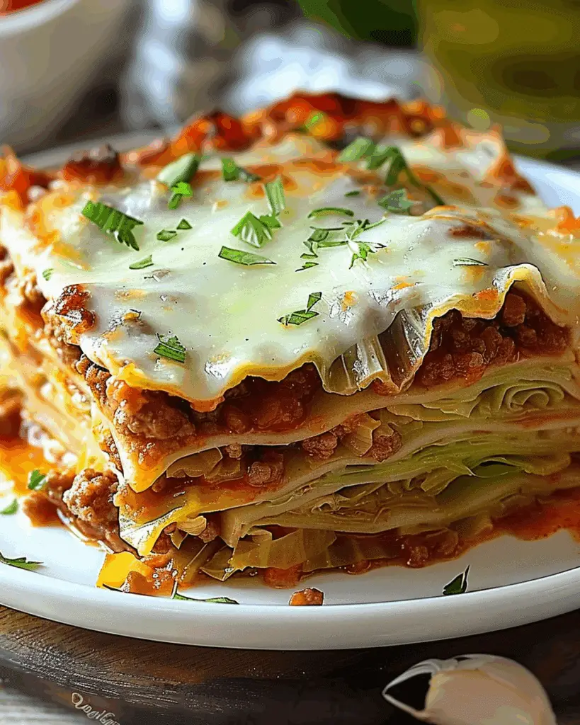 Easy Cabbage and Beef Casserole Bake