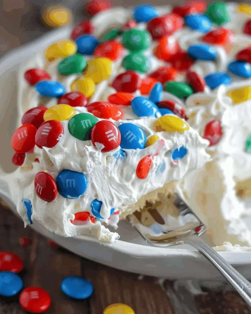 M&Ms Cool Whip and Pudding Frosting