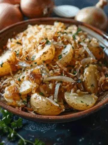 Oven Fried Potatoes & Onions