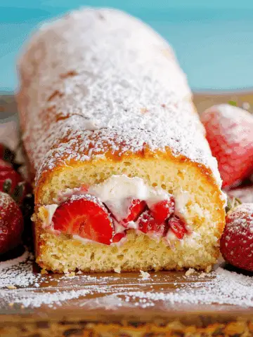 Strawberry Shortcake Cake Roll