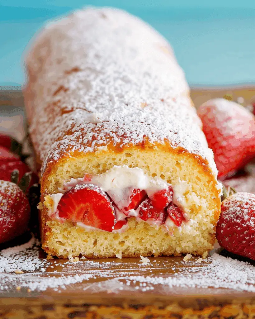 Strawberry Shortcake Cake Roll