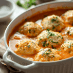Best Tomato Soup with Cheddar Bay Dumplings