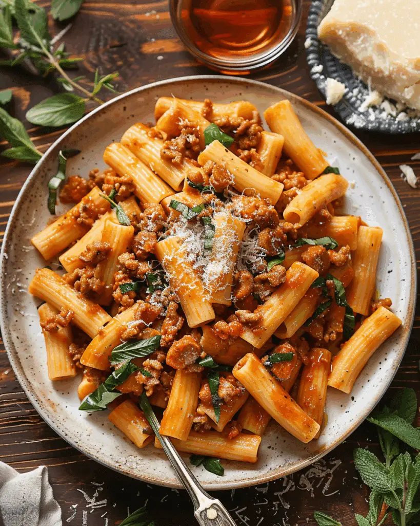 Creamy Sausage Rigatoni: A Comforting One-Pot Pasta Delight