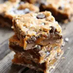 Gooey Salted Caramel Chocolate Chip Cookie Bars