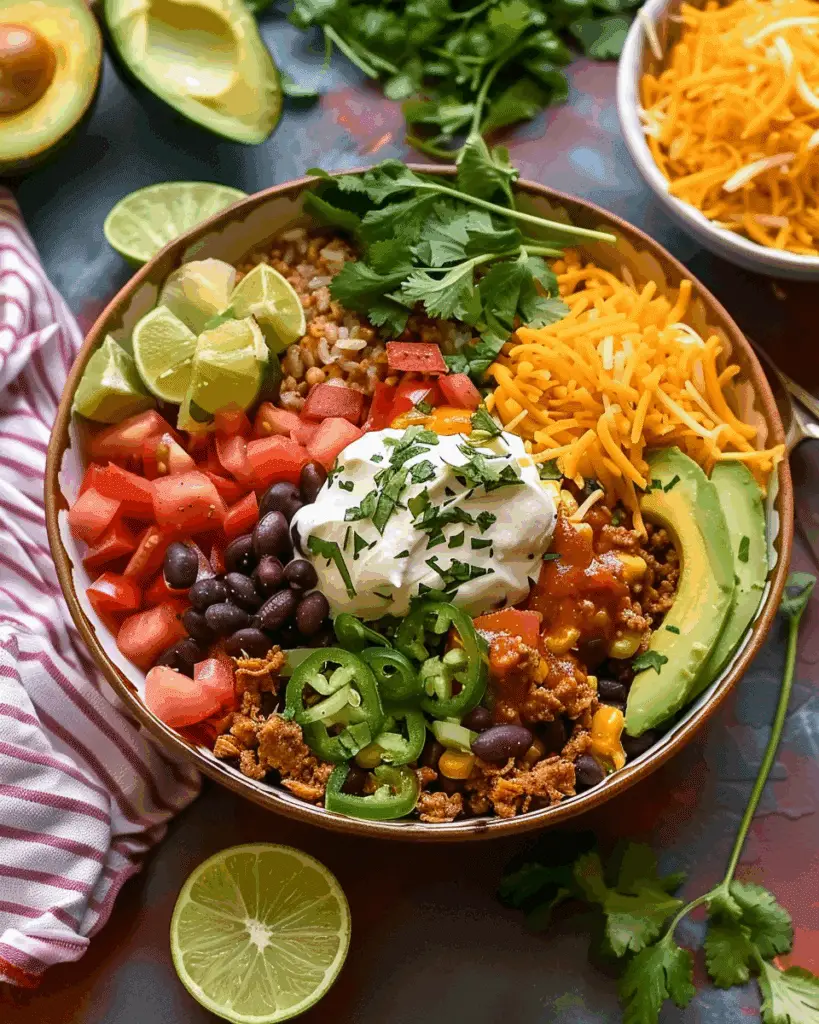 Healthy Turkey Taco Bowl