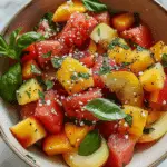 Peach Watermelon Salad Recipe