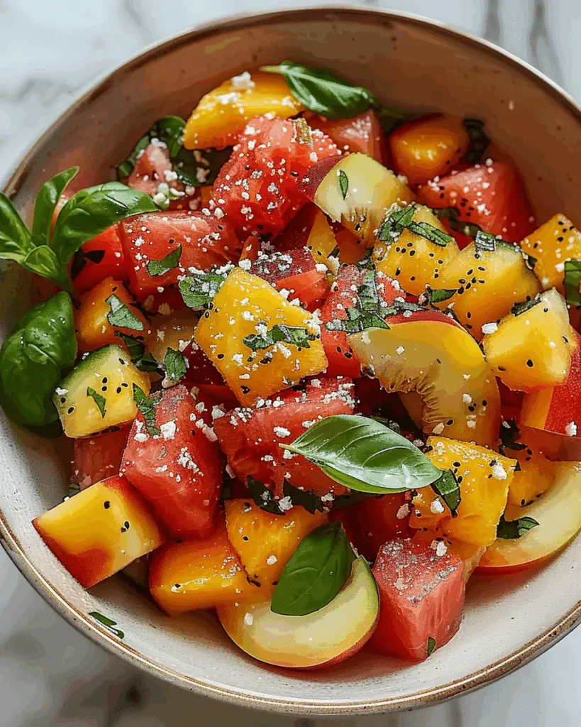 Peach Watermelon Salad Recipe