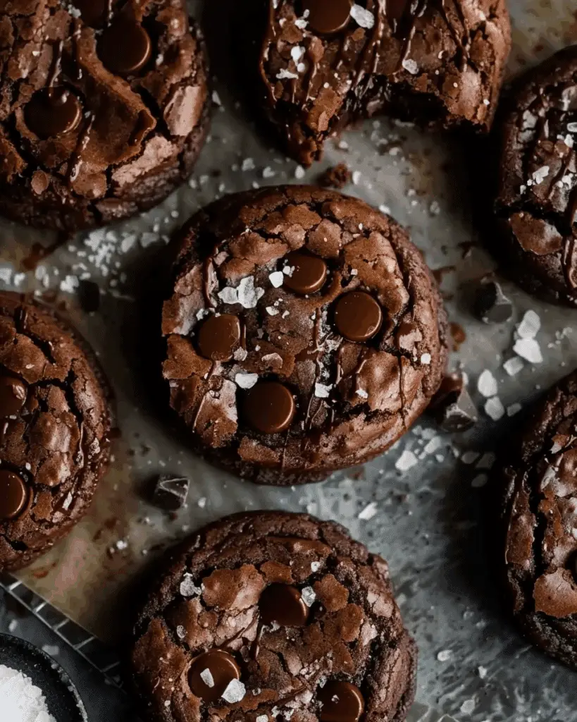 Salted Brownie Cookies