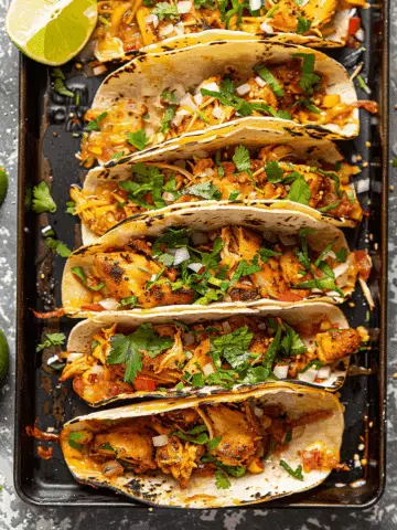 20 Minute Mini Baked Chicken Tacos