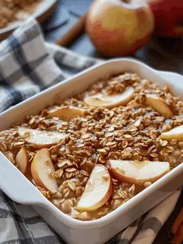 Amish-Style Apple and Cinnamon Baked Oatmeal