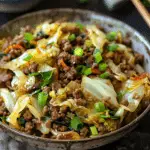 Chinese Ground Beef and Cabbage Stir-Fry
