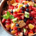 Fruit Salsa with Cinnamon Crisps