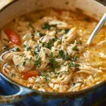 Mediterranean Lemon Chicken Soup: A Creamy, Comforting Bowl of Sunshine