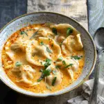 Thai Coconut Curry Dumpling Soup