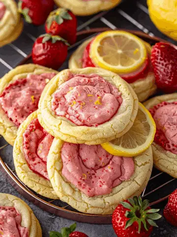Strawberry Lemonade Cookies