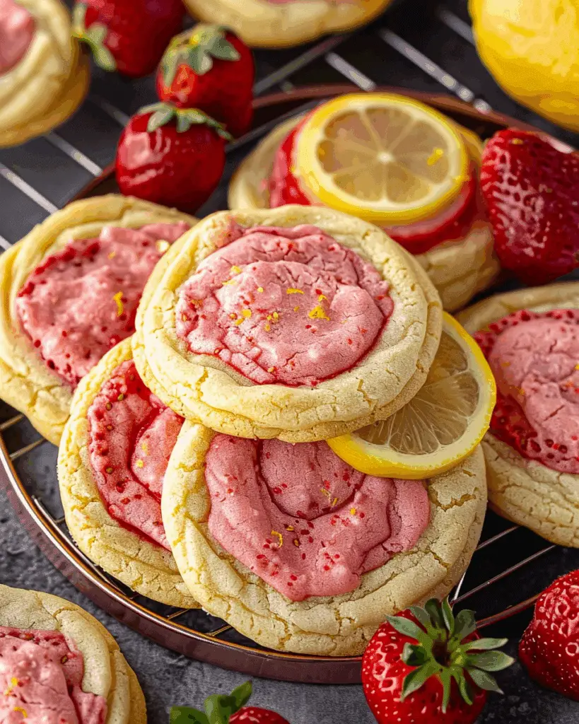 Strawberry Lemonade Cookies