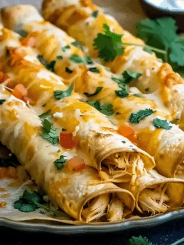 Baked Cream Cheese Chicken Taquitos