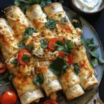 Baked Cream Cheese Chicken Taquitos