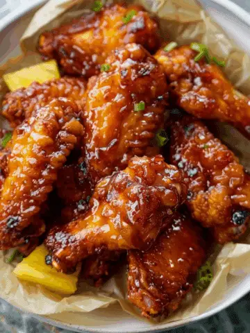 Brown Sugar Pineapple Wings Chicken