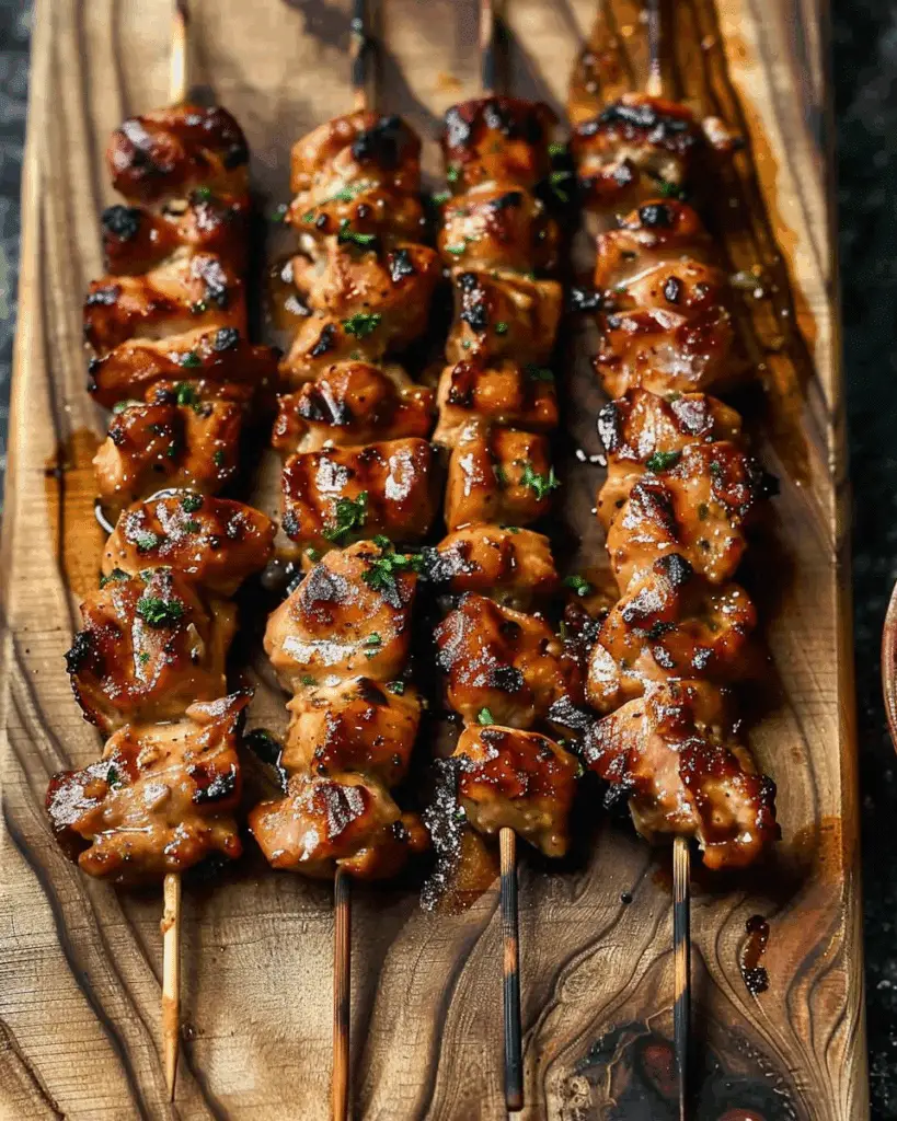 Grilled Thai Coconut Chicken Skewers