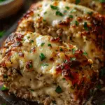 Melt‑in‑Your‑Mouth Garlic Parmesan Chicken Meatloaf