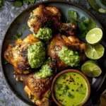 Peruvian Grilled Chicken with Creamy Green Sauce