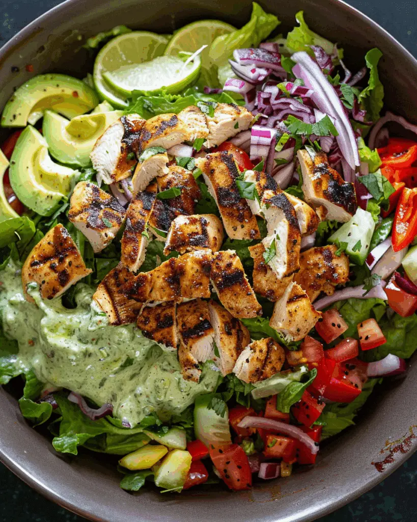 Peruvian Grilled Chicken Salad