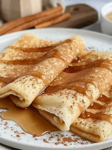 Cinnamon Roll Protein Crepes