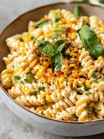 Creamy Street Corn Pasta Salad