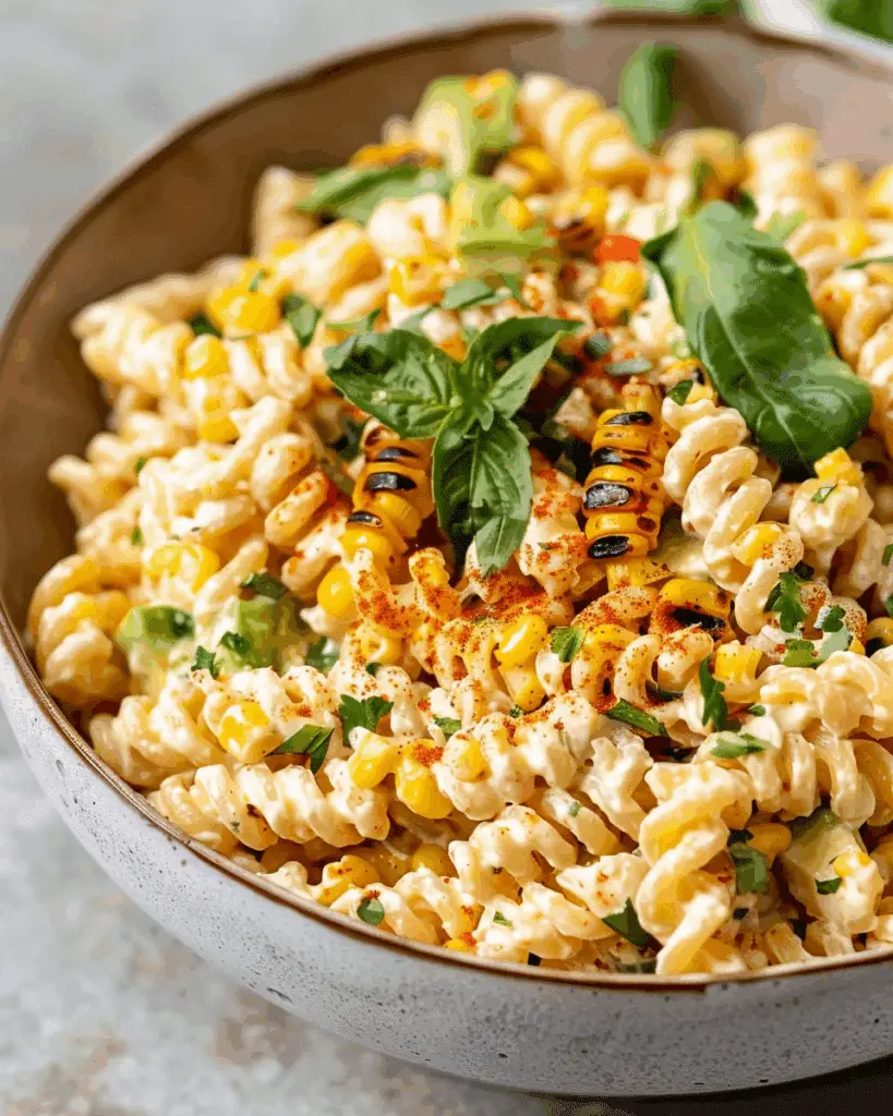 Creamy Street Corn Pasta Salad