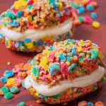 Fruity Pebbles Cheesecake Tacos