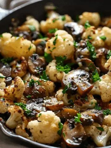 Garlic Cauliflower Mushroom Skillet: Quick & Delicious Dish