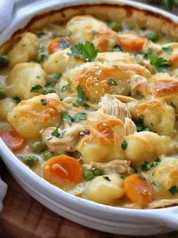 One Pot Gnocchi Chicken Pot Pie