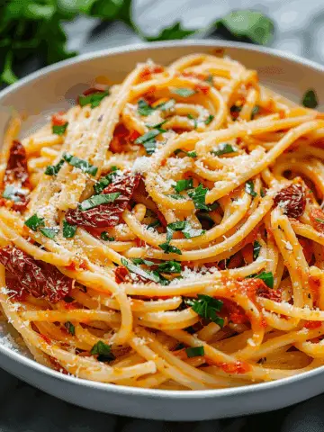 Vegan Creamy Sun-Dried Tomato Pasta