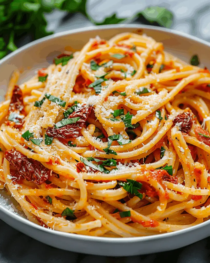 Vegan Creamy Sun-Dried Tomato Pasta