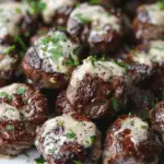 Garlic Butter Steak Bites with Parmesan Cream Sauce