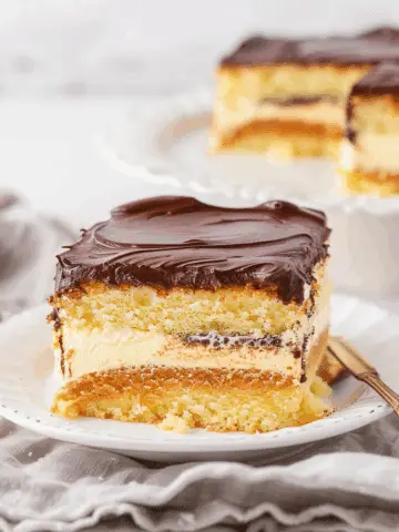 Boston Cream Poke Cake