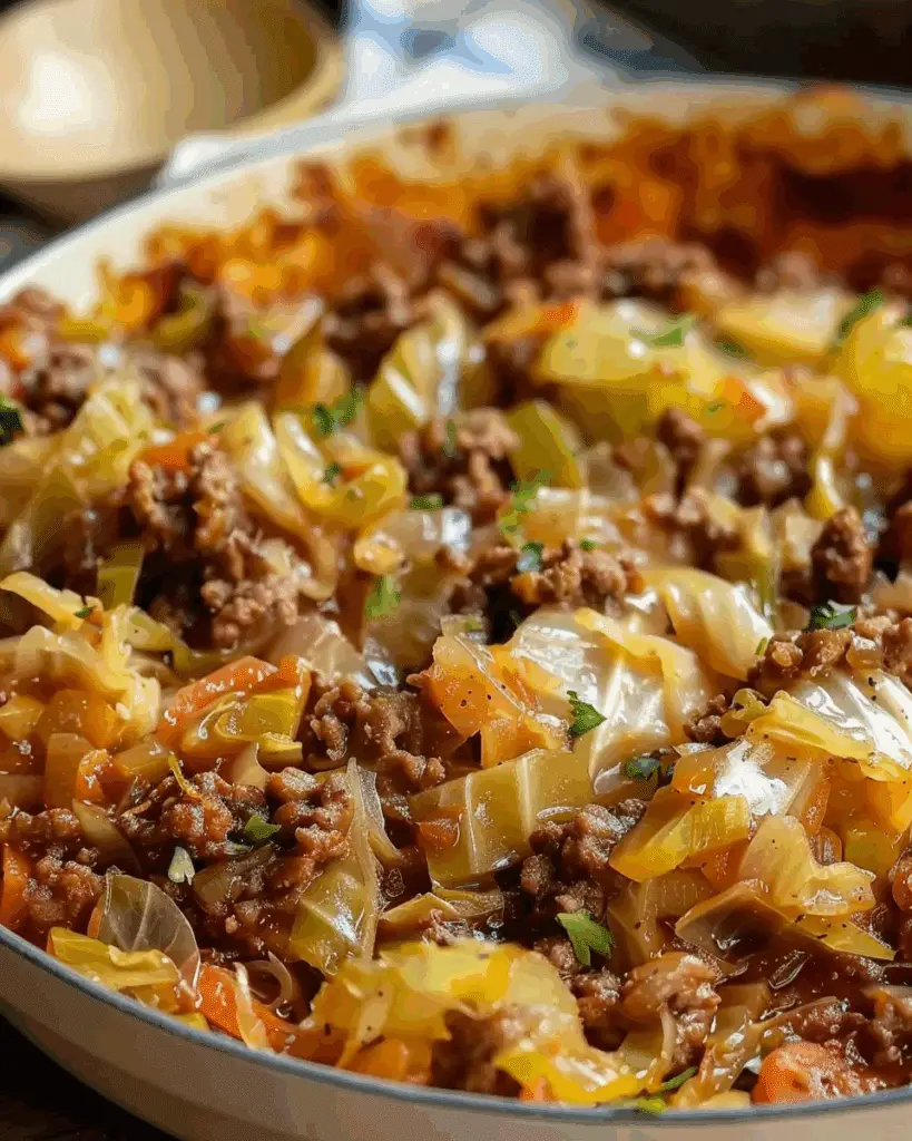 Cabbage and Ground Beef