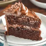 Easy Chocolate Fudge Cake (with Hot Frosting)