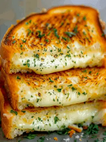 Garlic Bread Grilled Cheese