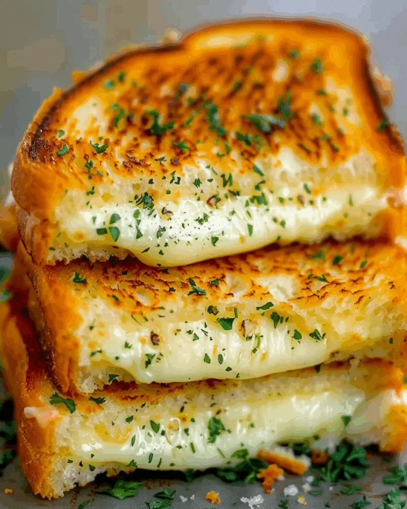 Garlic Bread Grilled Cheese