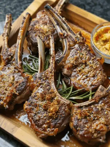 Garlic Parmesan Fried Lamb Chops