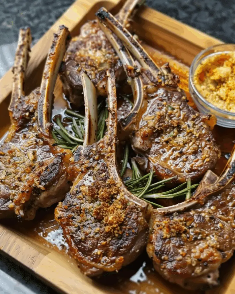 Garlic Parmesan Fried Lamb Chops