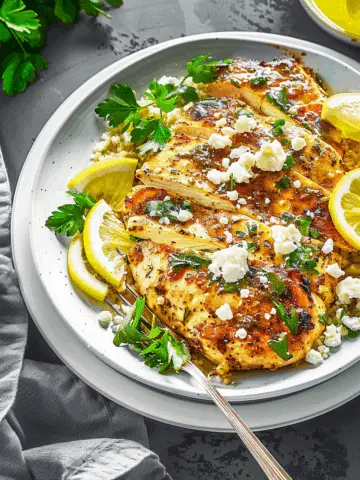 Greek Chicken with Lemon and Feta